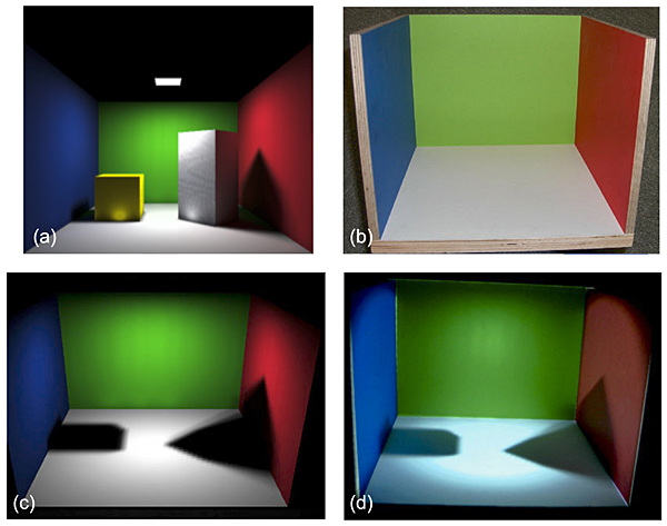 Figure 6: Projector-based illumination for creating global illumination effects synthetically, ©2003 IEEE.