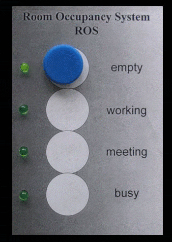 Picture of the Room Occupation System user interface.