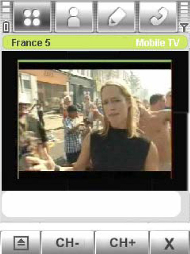 TV AV Program on a mobile phone