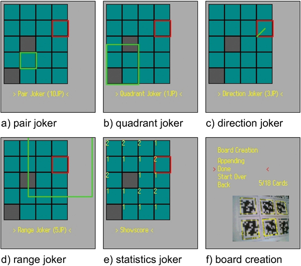 Virtual jokers of the smart memory game.