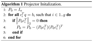 Projector Initialization